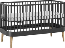 Load image into Gallery viewer, VOX Paris &amp; Canne Baby Cot Bed 2 Piece Set - Black
