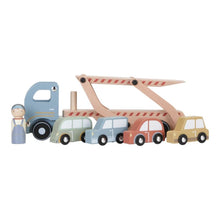 Load image into Gallery viewer, Little Dutch Wooden Transport Truck - Blue
