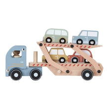 Load image into Gallery viewer, Little Dutch Wooden Transport Truck - Blue
