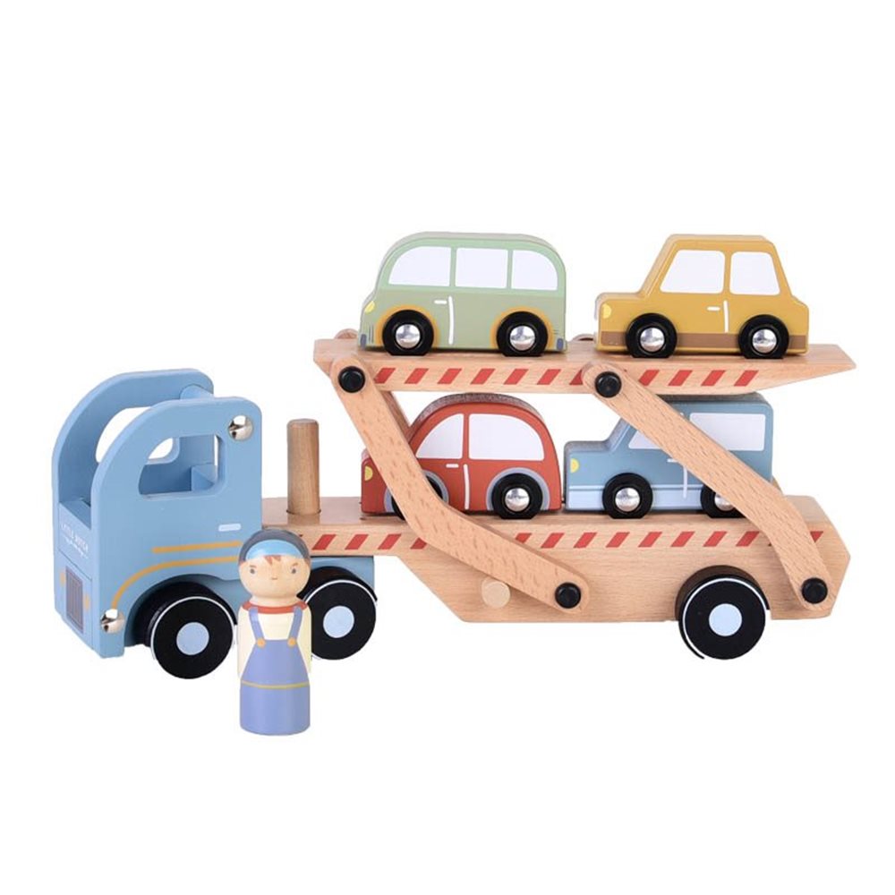 Little Dutch Wooden Transport Truck - Blue