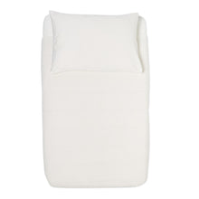 Load image into Gallery viewer, Little Green Sheep Organic Duvet &amp; Pillow Cover Set - Cot Bed White
