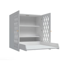 Load image into Gallery viewer, Cam Cam Copenhagen Harlequin Wall Hung Changing Table - Classic Grey
