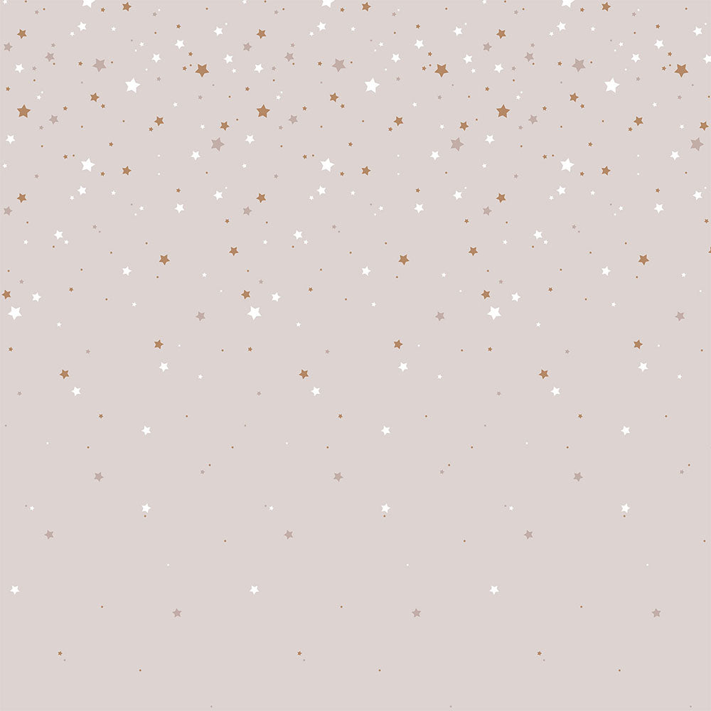 DEKORNIK WALLPAPER - SIMPLE stars from the sky powder pink  - L: 50 x H: 280