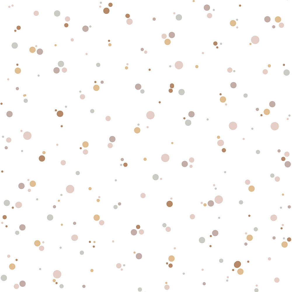 DEKORNIK WALLPAPER - SIMPLE dots minimini cinnamon powder pink  - L: 50 x H: 280