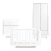 Load image into Gallery viewer, Snuz SnuzKot Skandi 3 Piece Nursery Furniture Set - White
