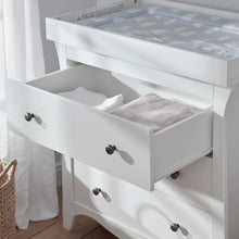 Load image into Gallery viewer, Cuddleco Clara 3 Drawer Dresser &amp; Changer- White
