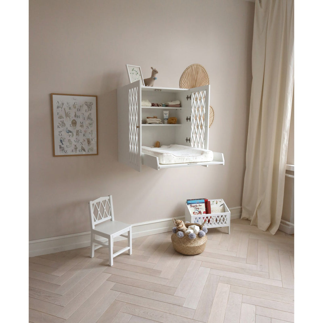 Cam Cam Copenhagen Harlequin Wall Hung Changing Table - White