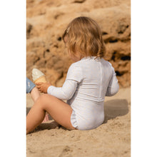 Load image into Gallery viewer, Little Dutch Bathsuit Long Sleeves Ruffles - Daisy Blue
