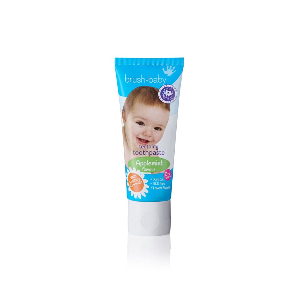 Brush Baby Teething Toothpaste 0-2 yrs 50ml - Apple Mint
