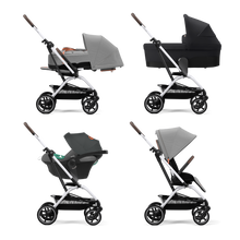 Load image into Gallery viewer, CYBEX Eezy S Twist+2 Pushchair - Silver/Lava Grey
