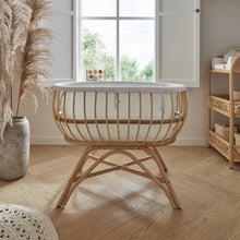 Load image into Gallery viewer, Cuddleco Aria Crib  - Rattan
