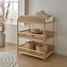 Load image into Gallery viewer, Cuddleco Aria 3 Piece Set With Crib, Changer &amp; Clothes Rail - Rattan
