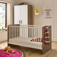 Load image into Gallery viewer, Cuddleco Enzo 2 Piece Nursery Furniture Set - Truffle Oak &amp; White
