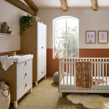 Load image into Gallery viewer, Cuddleco Rafi 3 Piece Nursery Furniture Set - Oak &amp; White
