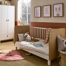 Load image into Gallery viewer, Cuddleco Rafi Cot Bed - Oak &amp; White
