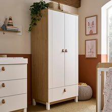 Load image into Gallery viewer, Cuddleco Rafi 4 Piece Nursery Furniture Set - Oak &amp; White
