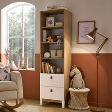 Load image into Gallery viewer, Cuddleco Rafi Bookcase - Oak &amp; White
