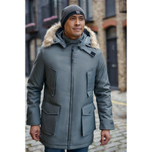 Load image into Gallery viewer, Wombat &amp; Co Bandicoot Mens Baby Wearing Coat - Grey
