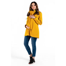 Load image into Gallery viewer, Wombat &amp; Co Numbat Go Baby Wearing Packable Coat - Mustard
