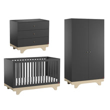 Load image into Gallery viewer, VOX Playwood Cot Bed 3 Piece Nursery Furniture Set
