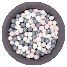 Load image into Gallery viewer, Larisa &amp; Pumpkin Grey Ball Pit - Grey/Powder Pink/White Balls

