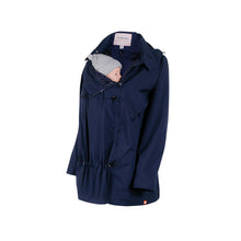 Load image into Gallery viewer, Wombat &amp; Co Numbat Go Baby Wearing Packable Coat - Navy
