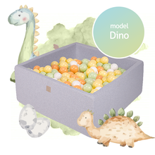 Load image into Gallery viewer, MEOWBABY Square Ball Pit - Dino Edition (500 Balls)
