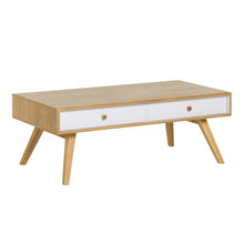 Load image into Gallery viewer, VOX Nature Wooden Coffee Table - White &amp; Oak Effect
