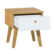 Load image into Gallery viewer, VOX Nature Bedside Table - White &amp; Oak Effect
