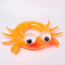 Load image into Gallery viewer, Sunny Life Kiddy Pool Ring - Sonny the Sea Creature Neon Orange
