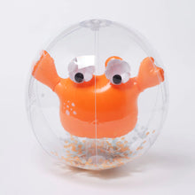 Load image into Gallery viewer, Sunny Life 3D Inflatable Beach Ball - Sonny the Sea Creature/Neon Orange
