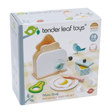 Load image into Gallery viewer, Wooden Tender Leaf Breakfast Toaster Set
