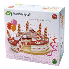 Load image into Gallery viewer, Wooden Tender Leaf Chocolate Birthday Cake
