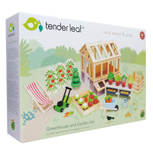 Load image into Gallery viewer, Wooden Tender Leaf Greenhouse and Garden Set
