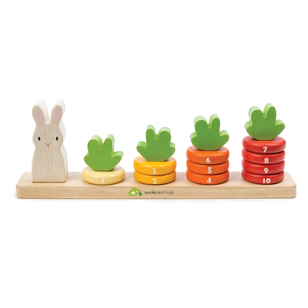Wooden Tender Leaf Counting Carrots