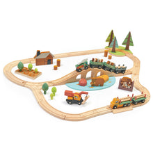 Load image into Gallery viewer, Wooden Tender Leaf Wild Pines Train Set
