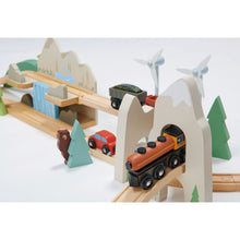 Load image into Gallery viewer, Wooden Tender Leaf Mountain View Train Set
