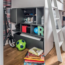 Load image into Gallery viewer, VOX Nest Kids Cabin Bed - Larch Effect &amp; Graphite
