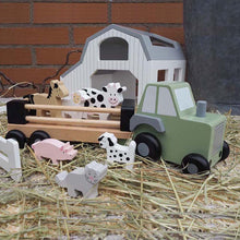 Load image into Gallery viewer, Wooden Jabadabado Farm Tractor
