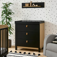Load image into Gallery viewer, Cuddleco Rafi Dresser Changer - Oak &amp; Black
