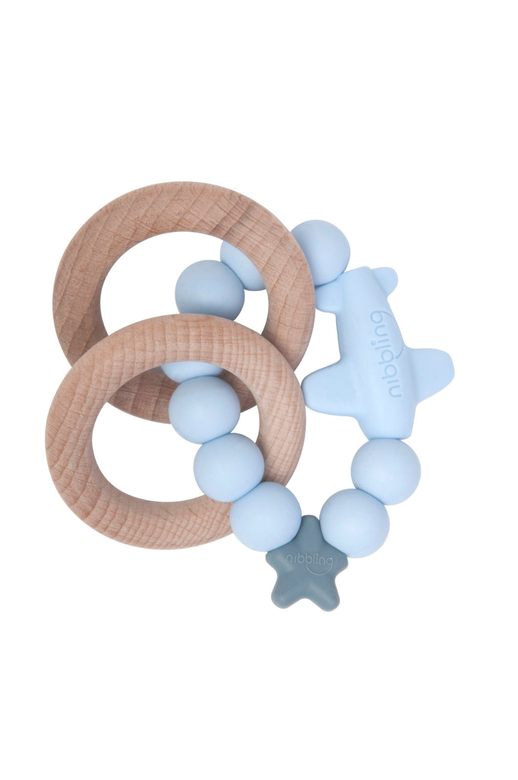 Nibbling Rattle Ring - Jet Natural