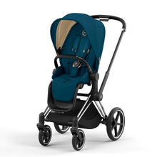 Load image into Gallery viewer, CYBEX PRIAM Pushchair - Chrome Black/Mountain Blue
