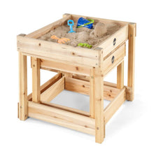 Load image into Gallery viewer, Plum Sandy Bay Wooden Sand Pit &amp; Water Table
