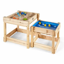 Load image into Gallery viewer, Plum Sandy Bay Wooden Sand Pit &amp; Water Table
