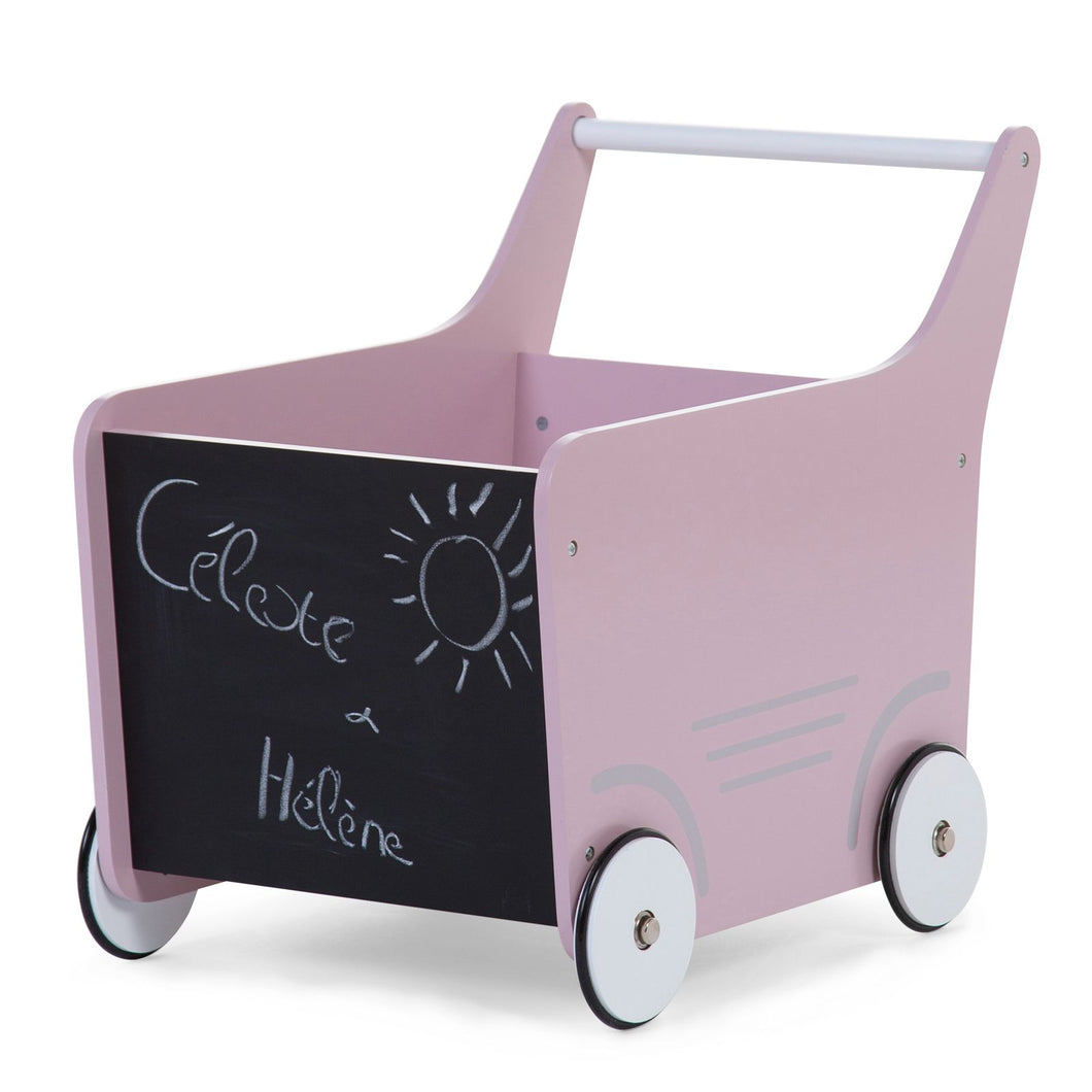 Childhome Wooden Stroller - Soft Pink